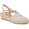 Lifestride Kennedy Wedge Sandal In Tan/white