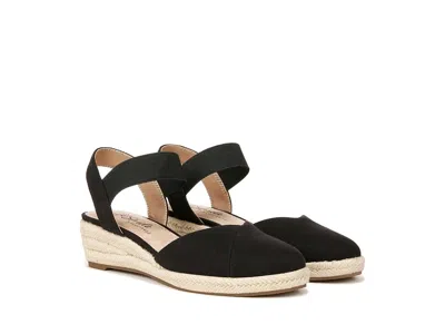 Lifestride Kimmie Wedge Espadrilles In Black
