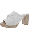 Lifestride Laguna Womens Peep Toe Slip On Heels In Multi