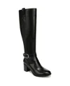 Lifestride Brooks Knee High Boot In Black Faux Leather