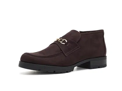 Lifestride Leila Chukka Short Boots Women's Boots Dark Chocolate: 8.5 M (b), Suede/synthetic In Burgundy