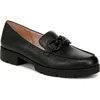 Lifestride Women's London 2 Chain Detail Lug Sole Loafers In Black