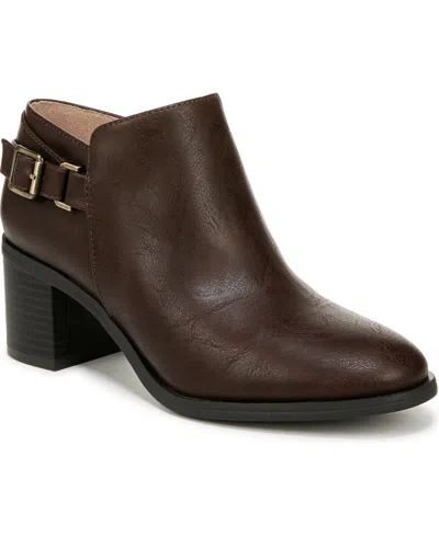 Lifestride Lorelai Block Heel Booties In Dark Brown