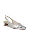 Lifestride Lorena Slingback Pump In Silver Faux Leather