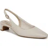 Lifestride Lorena Slingback Pump In Pebble Taupe Faux Leather