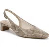 Lifestride Lorena Slingback Pump In Taupe Faux Leather