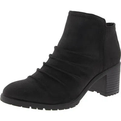 Lifestride Maeve Womens Slouchy Man Made Ankle Boots In Black