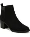 Lifestride Maggie Lug Sole Booties In Black Microfiber