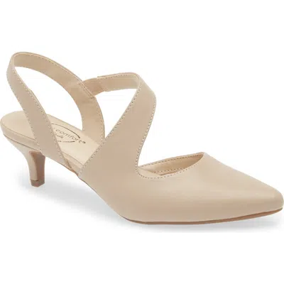 Lifestride Magnetic Kitten Heel Slingback Pump In Brown