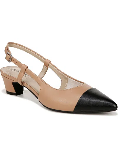 Lifestride Maven2 Womens Comfort Insole Faux Leather Pumps In Multi