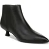 Lifestride Maya Womens Faux Leather Kitten Heel Ankle Boots In Black