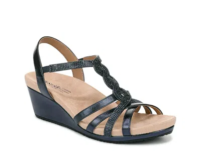 Lifestride Miami Wedge Sandal In Black