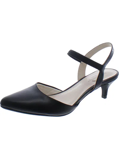 Lifestride Miley Womens Faux Leather Pointed Toe Kitten Heels In Multi