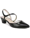 Lifestride Minimalist Womens Strappy Pointed Toe Slingback Heels