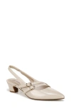Lifestride Monique Slingback Pump In Almond Milk Faux Patent