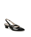 Lifestride Monique Slingbacks In Black Faux Patent