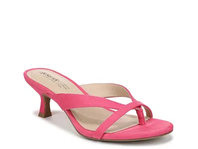 Lifestride Navine Kitten Heel Flip Flop In Pink