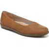 Lifestride Nonchalant Womens Faux Leather Slip On Ballet Flats In Multi