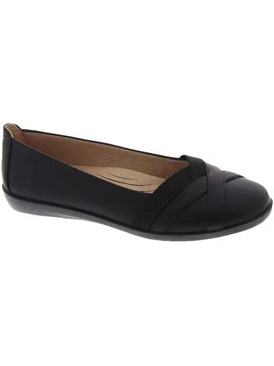 Lifestride Northern Womens Dressy Slip On Oxfords In Black