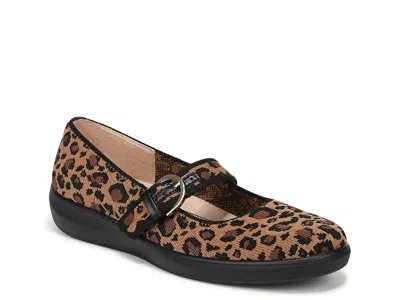 Lifestride Nuevo Mary Jane Flat In Animal Print