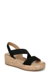 Lifestride Odette Sandal In Black Faux Leather
