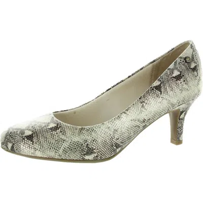 Lifestride Parigi Womens Cushioned Footbed Almond Toe Pumps In Multi