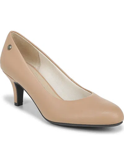 Lifestride Parigi Womens Slip On Kitten Heels In Grey