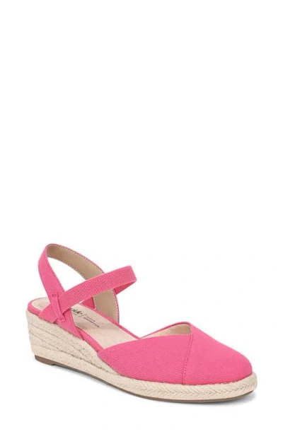 LIFESTRIDE LIFESTRIDE PILAR SLINGBACK ESPADRILLE PLATFORM WEDGE SANDAL