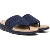 Lifestride Poolside Womens Slip On Thong Slide Sandals In Blue