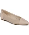 Lifestride Promise Ballet Flats In Tender Taupe Faux Leather,microsuede