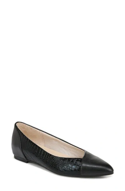 Lifestride Promise Pointed Toe Flat In Black