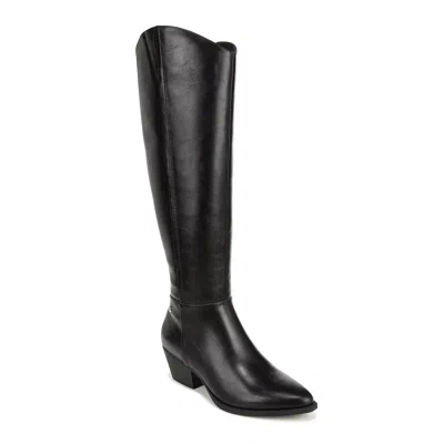 LIFESTRIDE REESE I8039S1001 BOOTS WOMEN BLACK FAUX LEATHER KNEE HIGH LION869