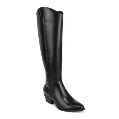 LIFESTRIDE REESE WOMEN'S W BLACK BLOCK HEEL KNEE HIGH RIDING BOOT GAL126