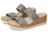Lifestride Resort I4178f1001 Sandal Women's Us Black Raffia Wedge Heel Gal729 In Multi