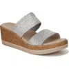 Lifestride Resort Platform Slide Sandal In Silver