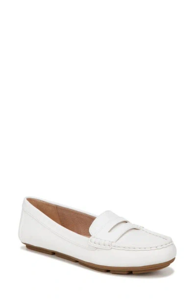 Lifestride Riviera Loafer In Bright White Faux Leather