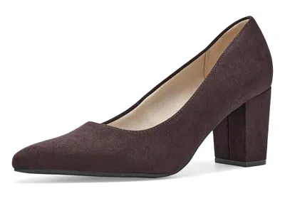 Lifestride Selene Pump Shoes Women's Shoes Dark Chocolate: 7.5 W (c), Suede In Brown