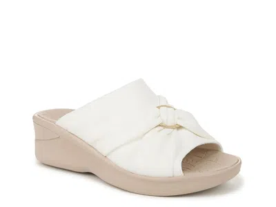 Lifestride Serenade Wedge Sandal In White