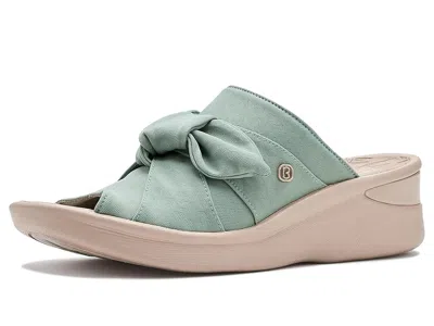 Lifestride Smile Slide Sandals In Green