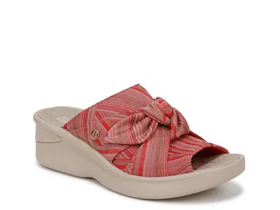Lifestride Smile Wedge Sandal In Red
