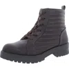 LIFESTRIDE STORMY WOMENS FAUX LEATHER RIDING MID-CALF BOOTS