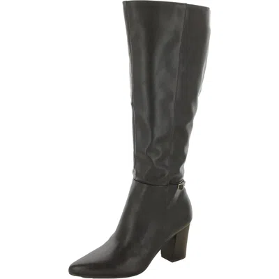 Lifestride Stratford Womens Faux Leather Knee-high Boots In Brown
