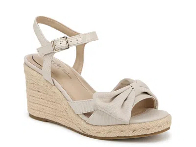 Lifestride Tahlia Espadrille Wedge Sandal In Brown