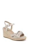 Lifestride Tahlia Wedge In Bone White Fabric