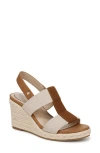 Lifestride Tallulah Espadrille Slingback Platform Wedge Sandal In Tan