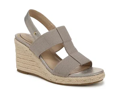 Lifestride Tallulah Espadrille Wedge Sandal In Gray