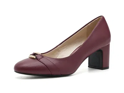 Lifestride Tavi Pump Shoes High Women's Heels Dark Cherry: 8 M (b), Synthetic In Burgundy