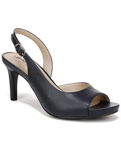 Lifestride Teller 2 Slingback In Lux Navy Faux Leather