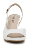 Lifestride Teller Slingback Peep Toe Pump In White