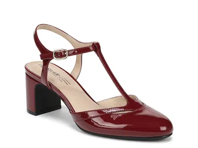 Lifestride Toni Ankle Strap Pump In Burgundy